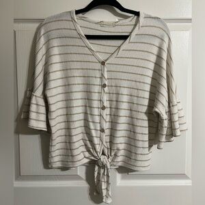 Altar'd State Striped Knit Top